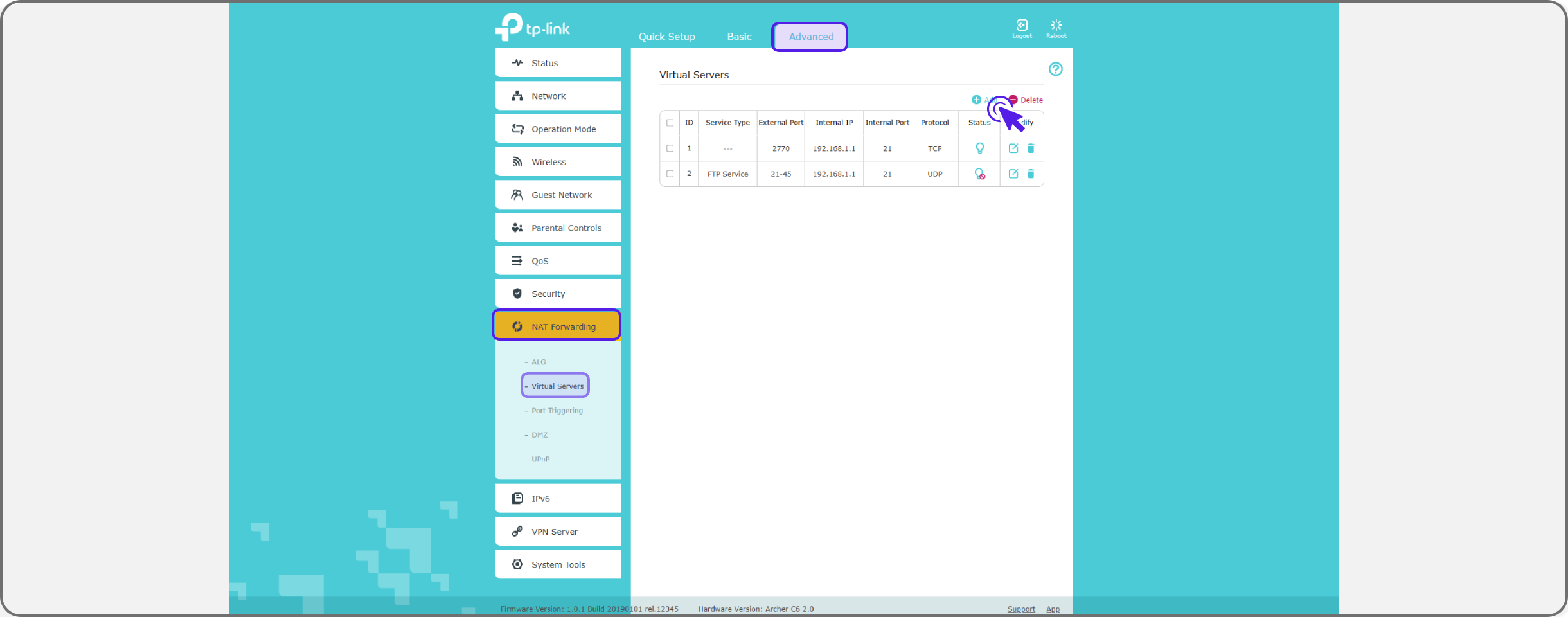 	c6-portforwarding